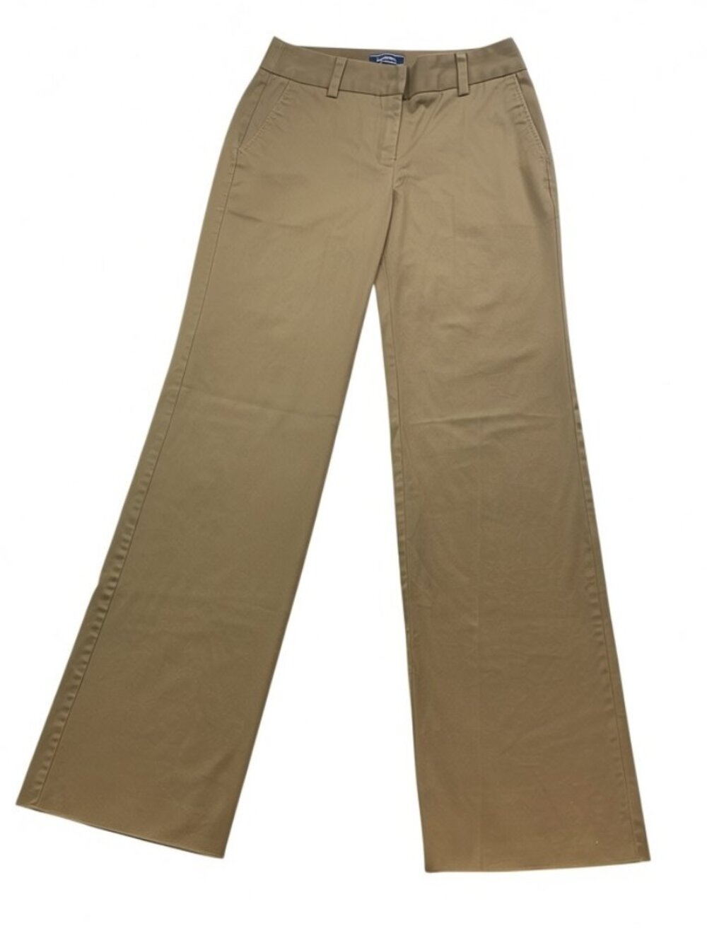 Lands' End Mid-rise Wide‎ Leg Pants Sz 6 Tan #50V
